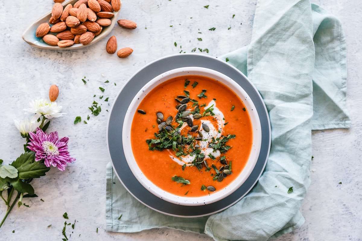 Hearty roasted tomato soup - soothing the soul!